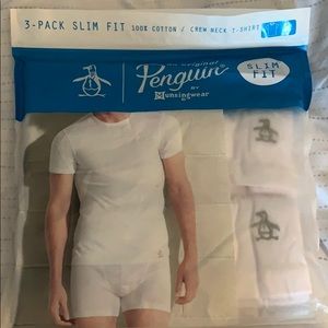Penguin crew neck t-shirt 2 pack, brand new